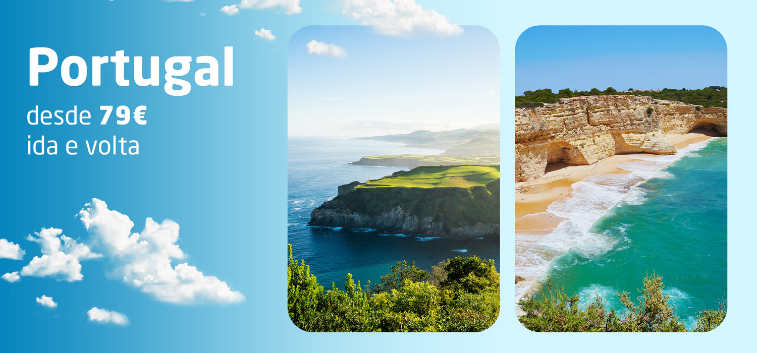 Portugal desde 79€ ida e volta