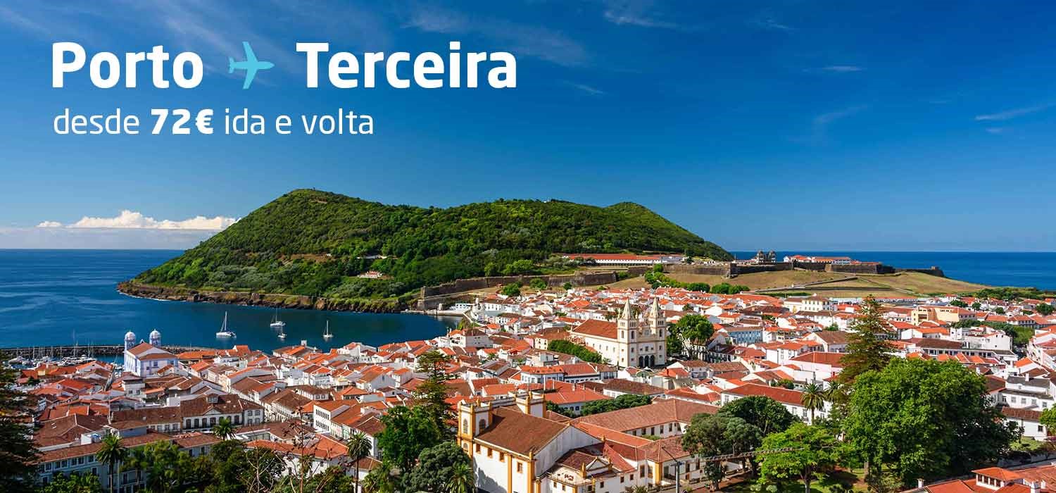 Porto > Terceira desde 72€ ida e volta