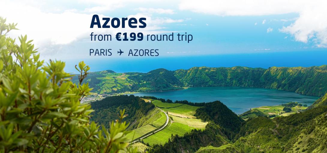 Azores from €199 round trip. Paris > Azores